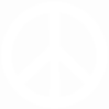 Strijkapplicatie Peace teken
