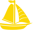Strijkapplicatie Zeilboot