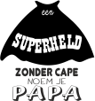 Strijkapplicatie Superheld PAPA