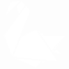Strijkapplicatie Zwaan Origami