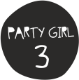 Strijkapplicatie Party Girl