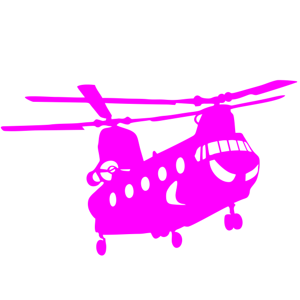 Strijkapplicatie Chinook Helikopter